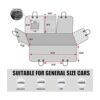 Funda de asiento de automóvil para perro impermeable con_4
