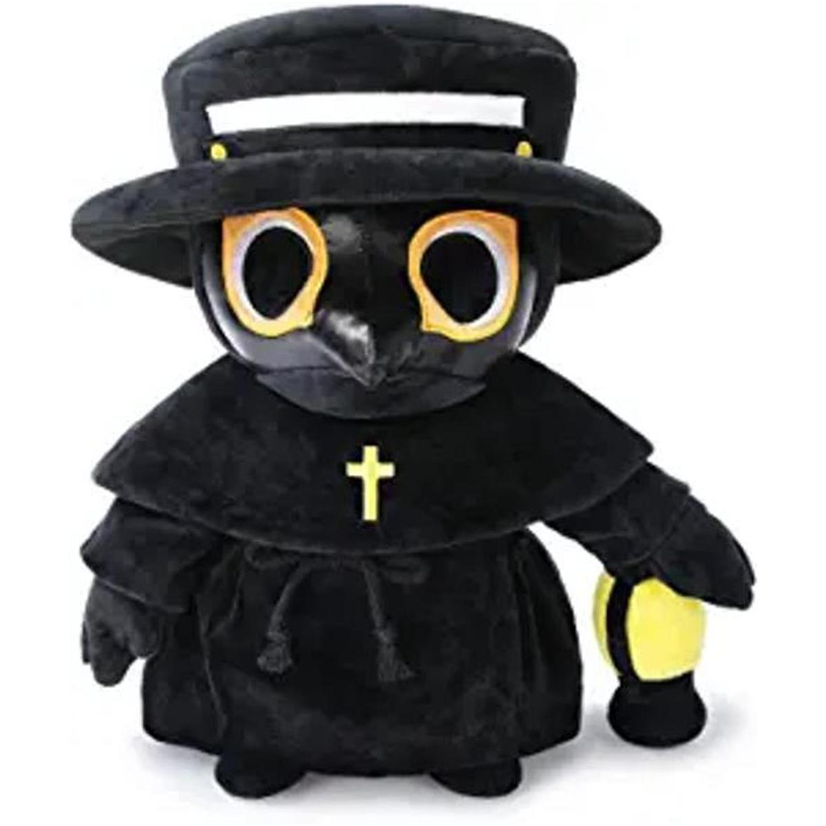 Plague Doctor Juguete de peluche de 14 pulgadas almohada