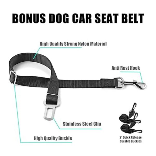 Funda de asiento de automóvil para perro impermeable con_2