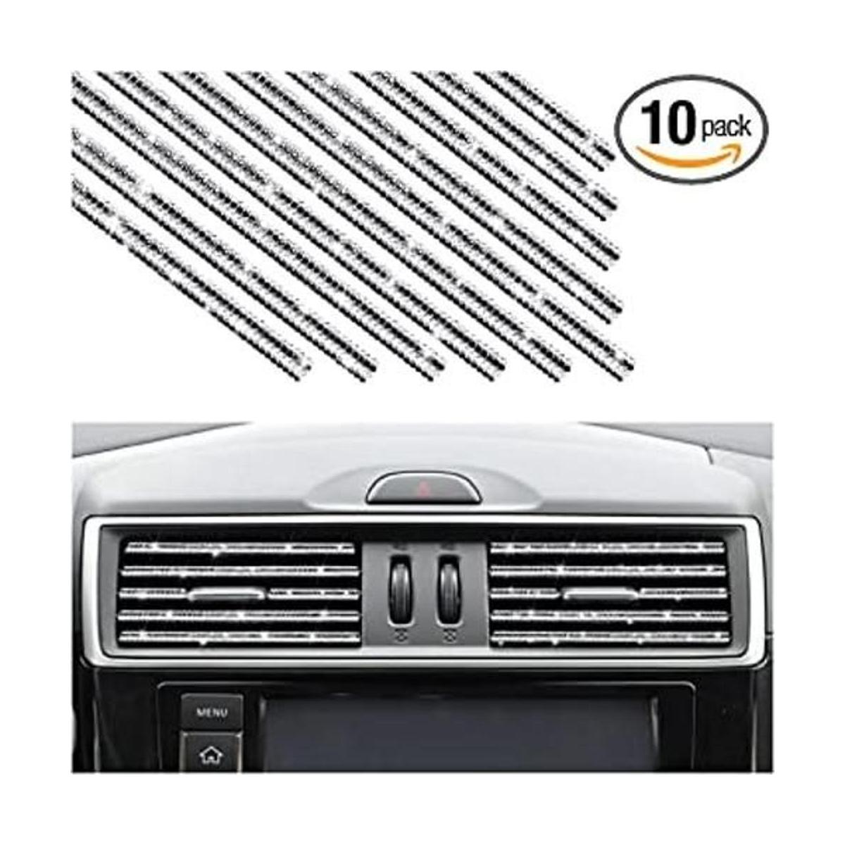 10PCS Bling Car Air Vent Outlet Trim Rhinestone Auto Air