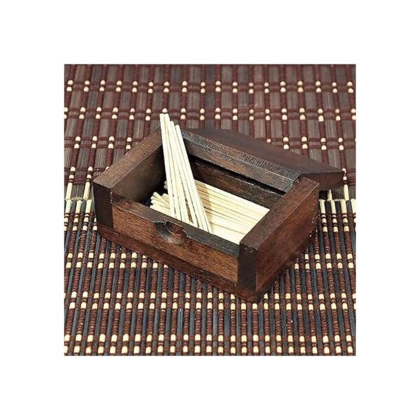 AUNMAS Soporte para palillo de dientes de madera mini