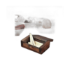 AUNMAS Soporte para palillo de dientes de madera mini