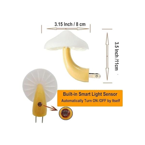 AUSAYE Sensor LED de luz nocturna con enchufe lámpara_2