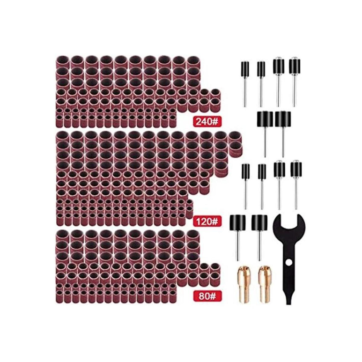 AUSTOR Kit de 345 piezas de tambor de lijadora 330