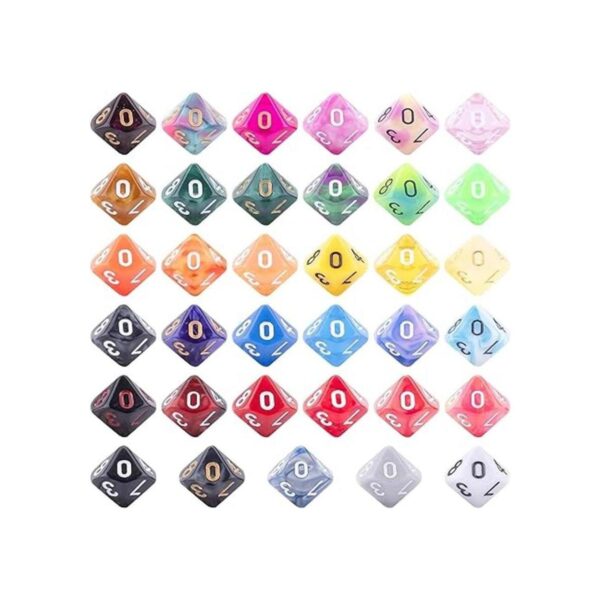 AUSTOR Juego de 35 dados poliédricos de 10 lados de juego_2