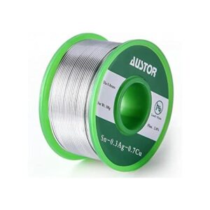 AUSTOR Alambre de soldadura sin plomo de 0.031 in con