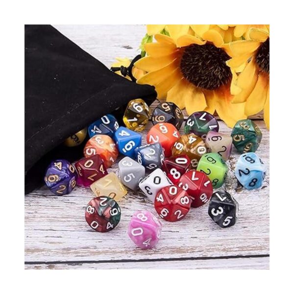 AUSTOR Juego de 35 dados poliédricos de 10 lados de juego_4