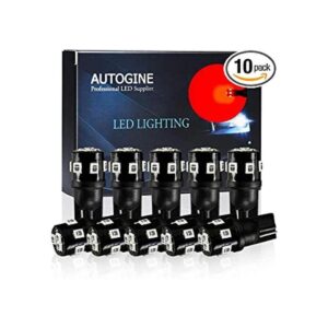 AUTOGINE 194 Bombillas LED 10 unidades Rojo brillante_1