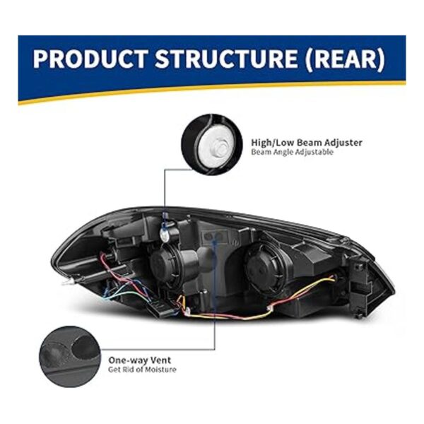 AUTOSAVER88 Montaje de faros delanteros compatible con_3