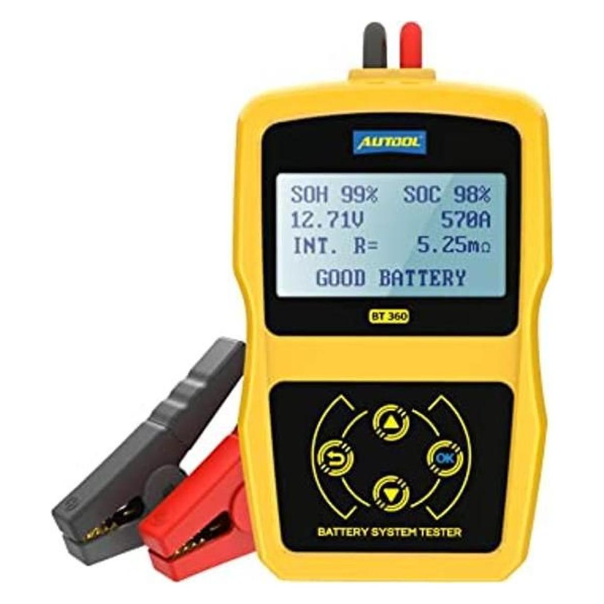Probador de batería de automóvil de 12 V AUTOOL BT360 6V30