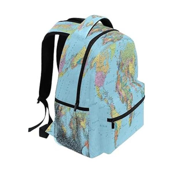 CCDMJ Mochilas Globo Mapa del Mundo Bolsa de la Escuela de