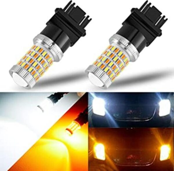 AUXLIGHT 3157 4157 3057 3457 Switchback LED Bulbs 76SMD_1