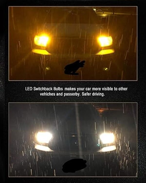 AUXLIGHT 3157 4157 3057 3457 Switchback LED Bulbs 76SMD_6