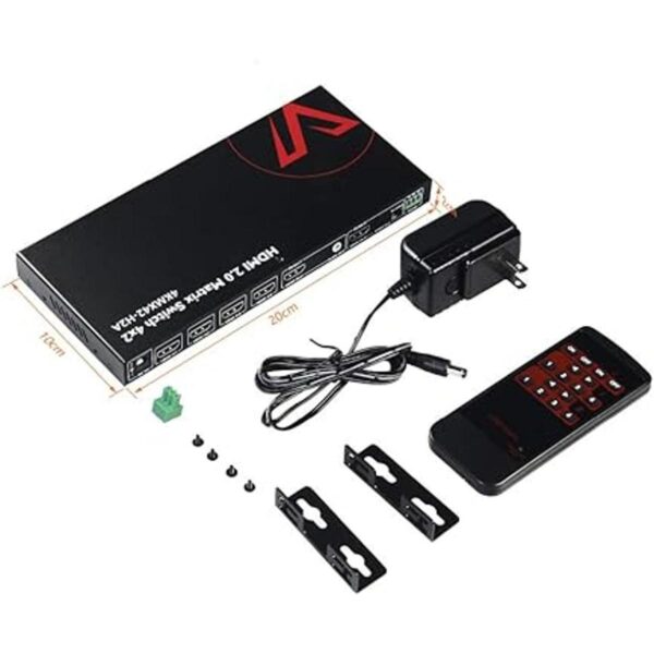 AV Access Interruptor de matriz HDMI 4x2 4K 60Hz 444_6