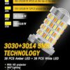 AUXLIGHT 3157 4157 3057 3457 Switchback LED Bulbs 76SMD_3