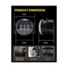 AUXLIGHT Luces antiniebla LED blancas de 4 pulgadas_6