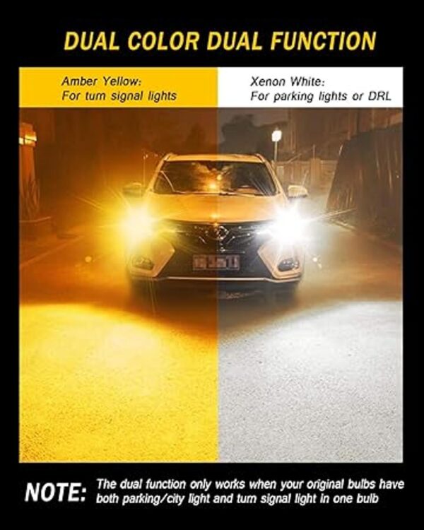 AUXLIGHT 3157 4157 3057 3457 Switchback LED Bulbs 76SMD_2