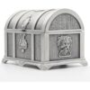 AVESON Caja de joyería rectangular de metal vintage para