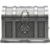AVESON Caja de joyería rectangular de metal vintage para