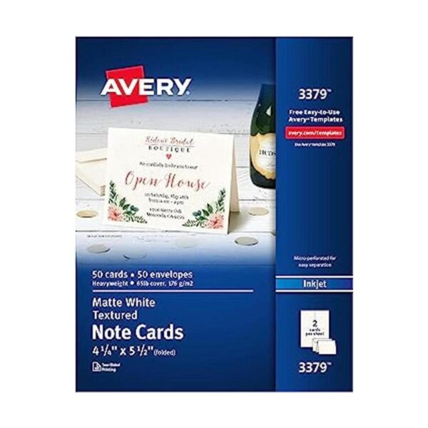 Avery Tarjetas de notas imprimibles impresoras de_1