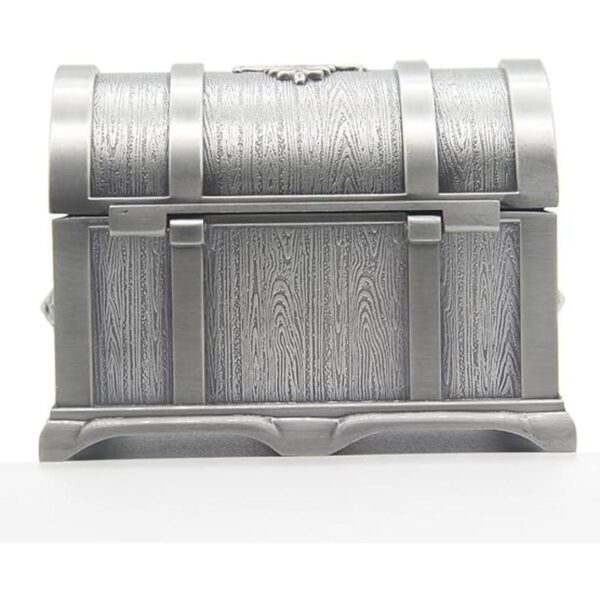 AVESON Caja de joyería rectangular de metal vintage para