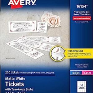 Boletos con talones extraíbles Avery 1.75 x 5.5 pulgadas_1