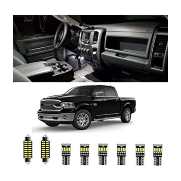 Kit de 9 luces LED interiores Ram ultra brillantes para_1