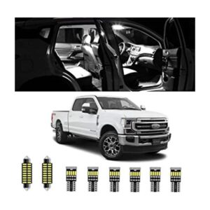 Juego de 12 bombillas LED interiores F250 F350 de repuesto_1