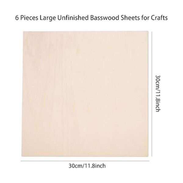 Paquete de 6 hojas de tilo para manualidades 12 x 12 x