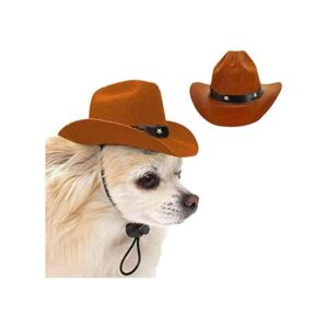 AWOCAN Sombrero de vaquero para mascotas para cachorros_1