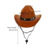 AWOCAN Sombrero de vaquero para mascotas para cachorros_5