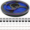 Juego de 4 conectores RGB LED de 0.394 in cable de