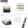 Juego de 4 conectores RGB LED de 0.394 in cable de