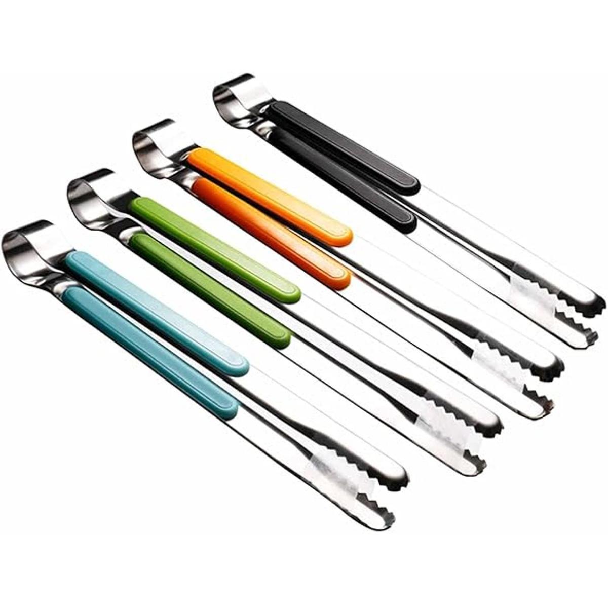 4 pinzas de cocina de acero inoxidable pinzas de servir