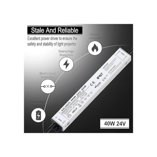 Controlador LED 40W 24V fuente de alimentación