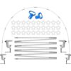 AXHJ Kit de soporte de arco de globos ajustable de 13_2