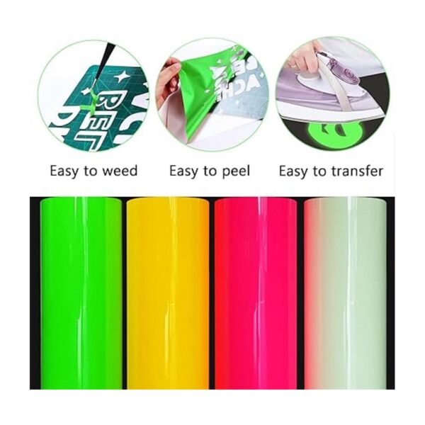 Hojas de vinilo de transferencia de calor 3D Puff de 12 x