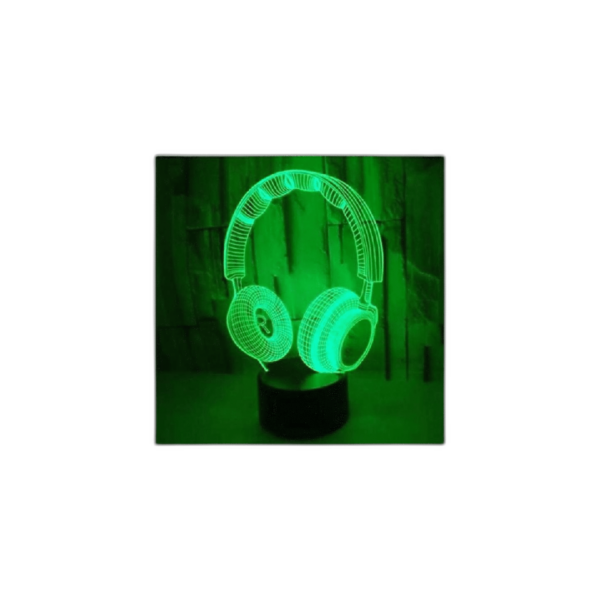 AZIMOM Auriculares para auriculares lámpara de ilusión_1