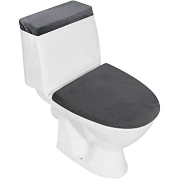 Funda elástica de terciopelo para tapa de inodoro y tapa