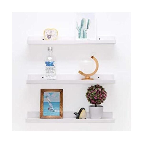 Estantería blanca para niños estantes flotantes de pared