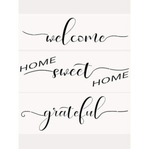AZDIY Juego de plantillas reutilizables Home Sweet Home
