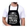 Delantal divertido para hombre con diseño de parrilla para_1