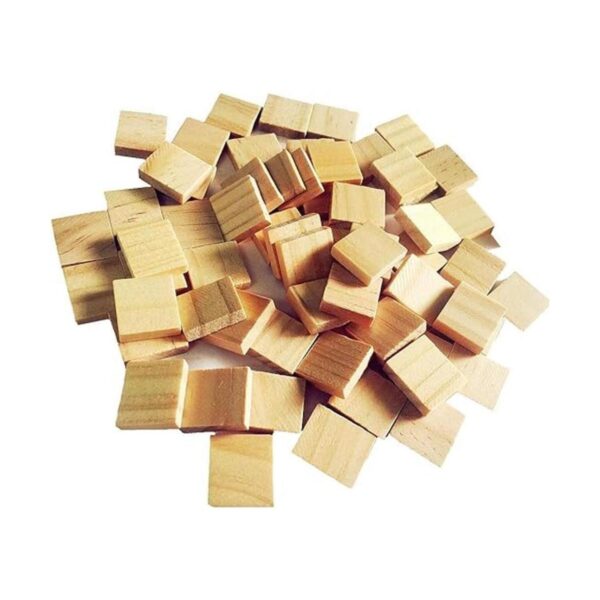 Abbaoww Azulejos de madera en blanco para manualidades