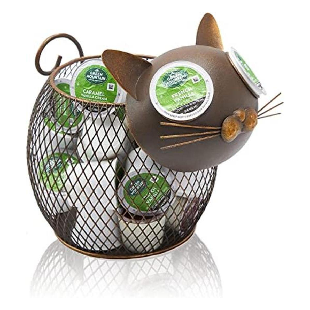 Aayla Diseño de gato novedoso para soporte de cápsulas de