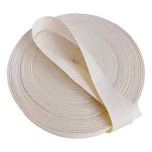 Abbaoww 55 Yards High Density Natural Cotton Twill Tape