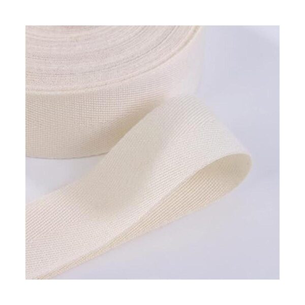 Abbaoww 55 Yards High Density Natural Cotton Twill Tape