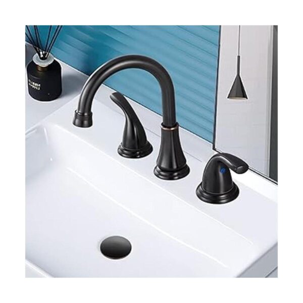 Cinwiny Grifo de baño generalizado de 3 agujeros de 8