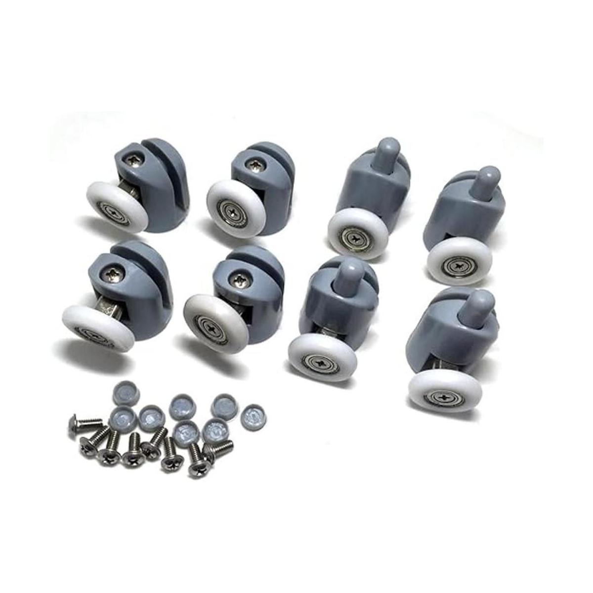8 Pcs Shower Door RollersRunnersWheelsPoleas 25 mm de