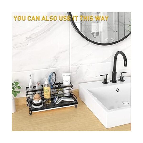 CISILY Sponge Holder Kitchen Sink Caddy Organizer