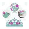 12 sombreros de papel para fiesta de sirena coronas de_4